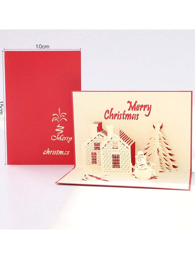 Generic 3D Christmas Castle Greeting card 