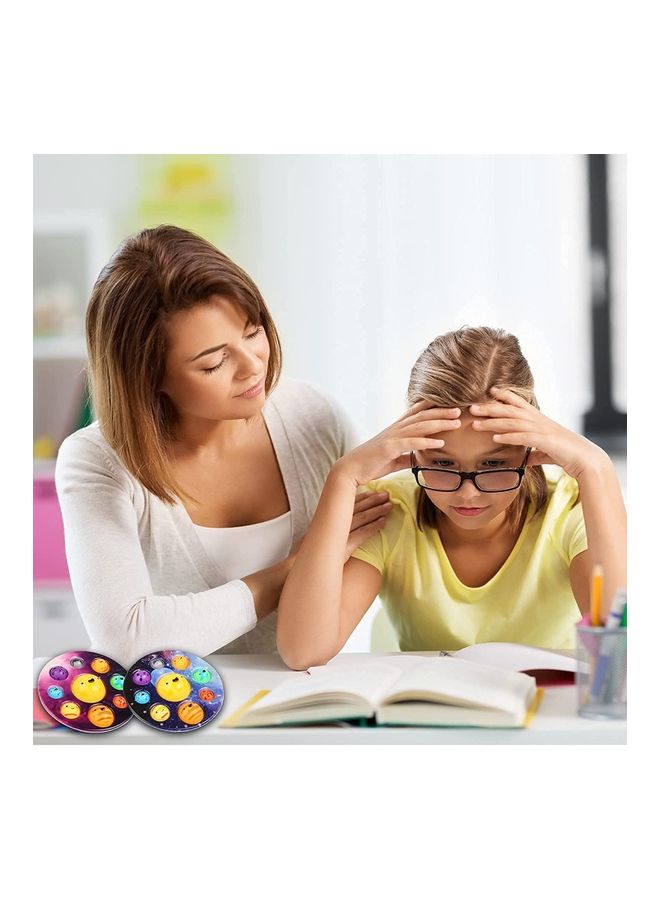 NIBEMINENT 2-Piece Planet finger Push Pop Decompression Squeeze Toys 17 x 17cm - Image 4