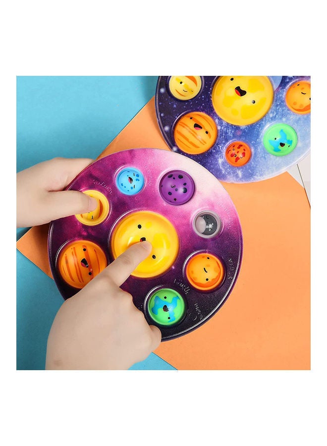 NIBEMINENT 2-Piece Planet finger Push Pop Decompression Squeeze Toys 17 x 17cm - Image 5