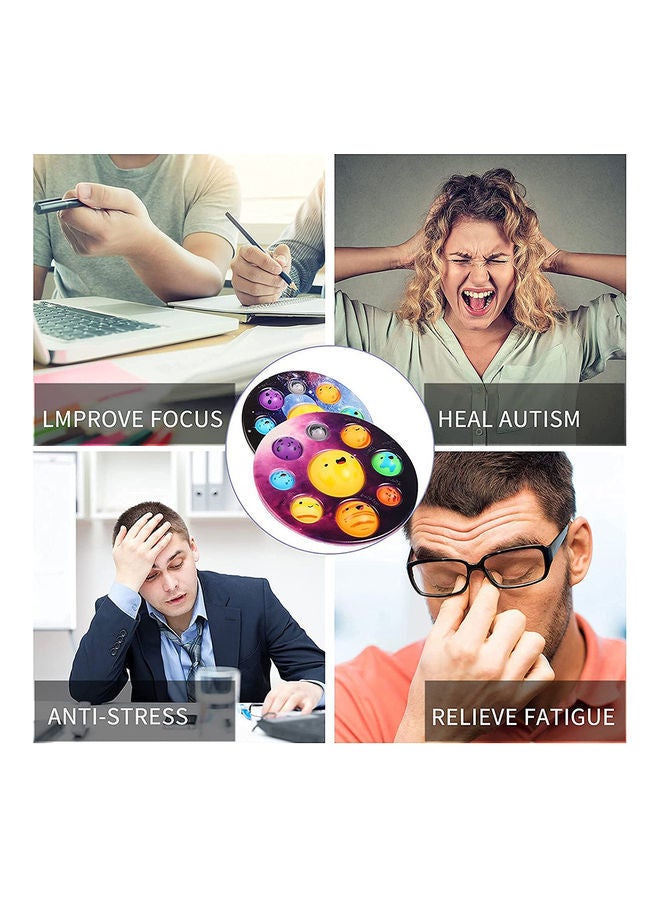 NIBEMINENT 2-Piece Planet finger Push Pop Decompression Squeeze Toys 17 x 17cm - Image 3