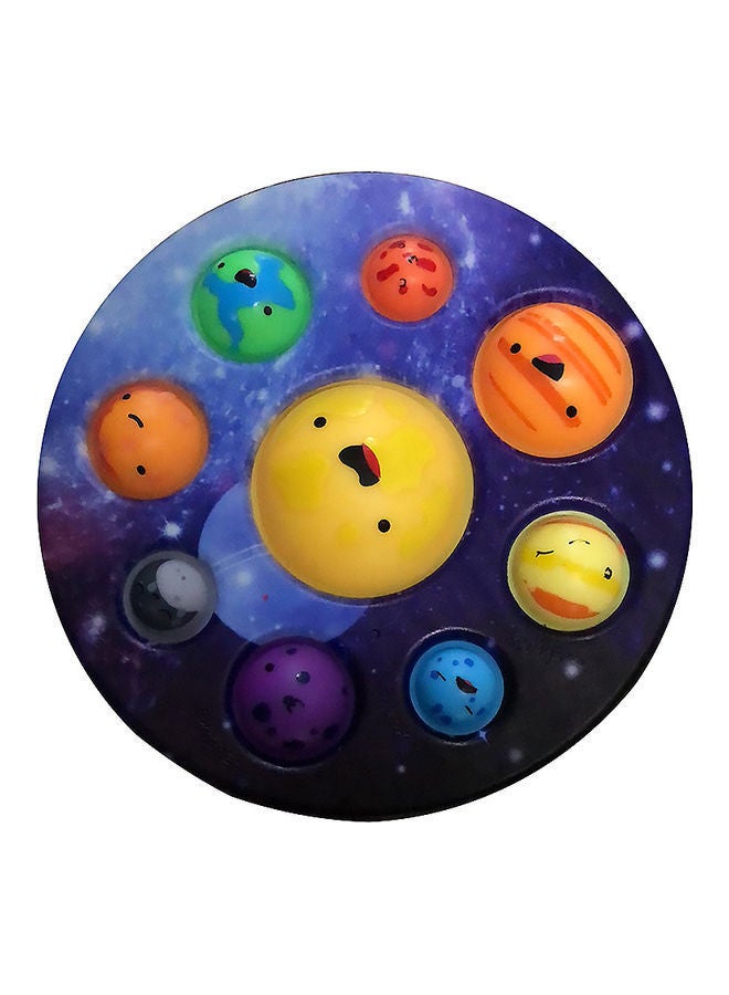 NIBEMINENT 2-Piece Planet finger Push Pop Decompression Squeeze Toys 17 x 17cm - Image 2