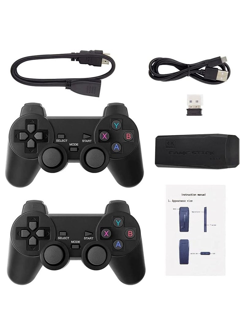 Wireless Retro Game Console, Plug and Play Video Game Stick Built in 10000+ Games,9 Classic Emulators, 4K High Definition HDMI Output for TV with Dual 2.4G Wireless Controllers  - Image 5