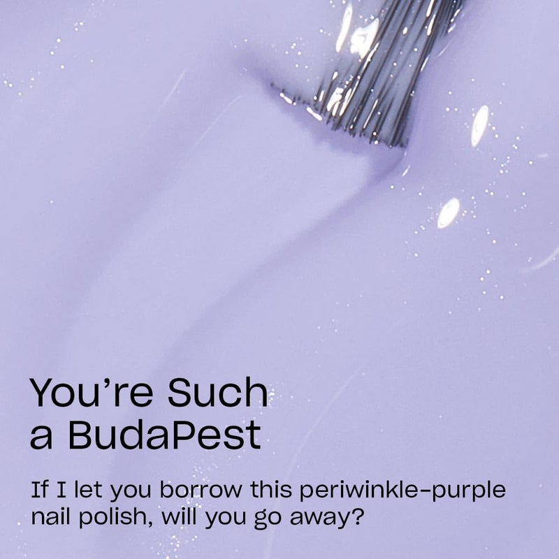 OPI Nail Lacquer Youâ€™re Such a BudaPest | Opaque Soft Purple CrÃ¨me Chip Resistant Nail Polish | Fast Drying, Streak Free - Image 3