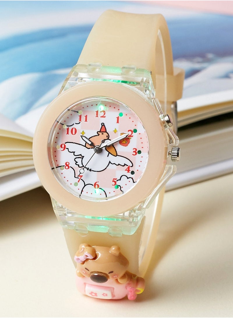 Haoyou 2 Pcs Kids Watches,3D Lovely Cartoon Digital Sport Watch Silicone Wristwatches Best Gift for 3-11 Year Old Girls Boys,Time Teaching Easy to Read Time Clearly at Night - Image 3