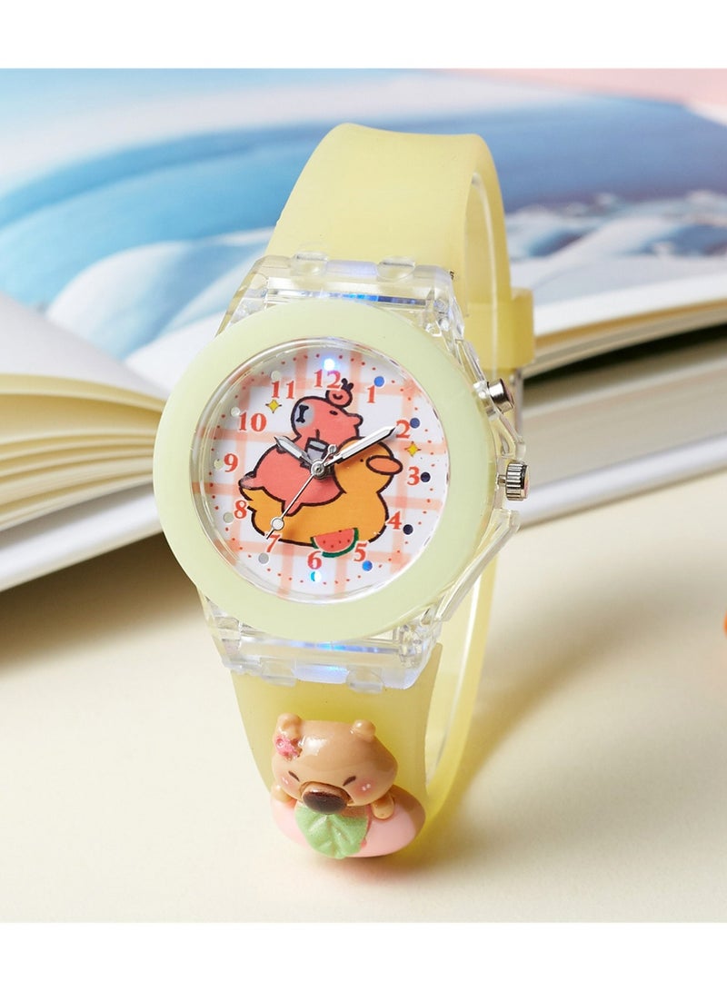 Haoyou 2 Pcs Kids Watches,3D Lovely Cartoon Digital Sport Watch Silicone Wristwatches Best Gift for 3-11 Year Old Girls Boys,Time Teaching Easy to Read Time Clearly at Night - Image 2
