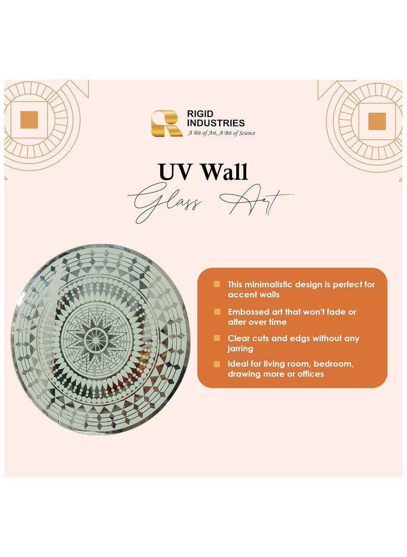 RIGID - UV Printed Glass Art for Wall Decoration  59x2.8xcm - Image 1