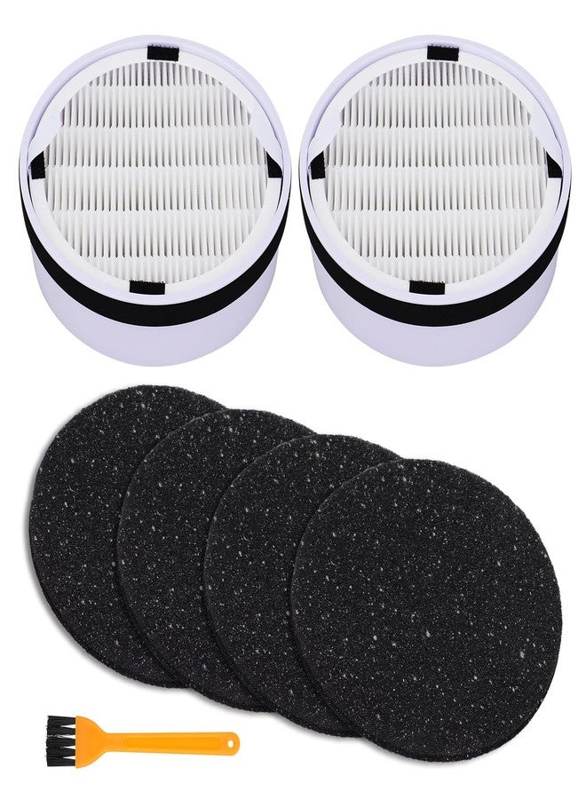 GreeSuit HP125 HEPA Filter Replacement for Hunter HP125 AirX HEPA Digital Air Cleaner Purifier, 2 HEPA Filter+ 4 Activated Carbon Pre-Filter - Image 1