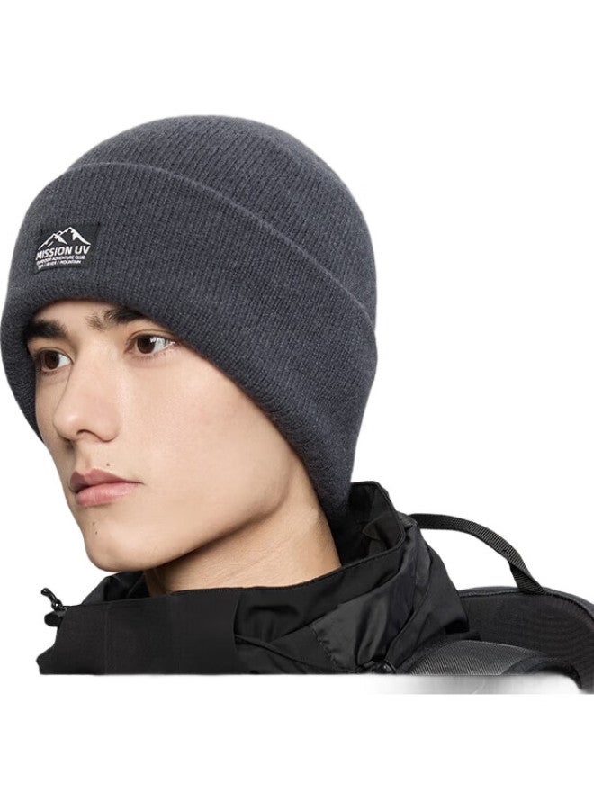 Mission Uv Pure Wool Hat For Men, Autumn And Winter Thickened Warm Knitted Cap, Men'S Winter Hat, Knitted Beanie, Cold-Proof Ear-Covering Hat For Winter - Image 3