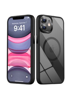 UCHUANG iPhone 11 MagSafe Case Cover Slim thin Anti-Yellow Shockproof Protection Hard Scratch-Resistant Back Grade Clear Case for Apple iPhone 11 6.1 inch - Black  - Image 1