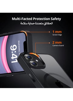 UCHUANG iPhone 11 MagSafe Case Cover Slim thin Anti-Yellow Shockproof Protection Hard Scratch-Resistant Back Grade Clear Case for Apple iPhone 11 6.1 inch - Black  - Image 5