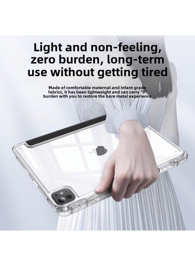 For Y-type IPad Protective Case Air6 9th Generation 10.2 Inch With Pen Slot 8 Apple Flat Case Pro11 Acrylic-Color:White Ice Blue -Applicable Models:Ipadair6【 11inch 】 - Image 5