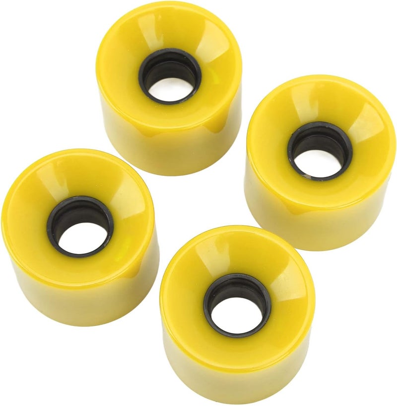 4Pcs Skateboard Wheels, Wheels with Standard Size for Banana Board, Small Fish Board, Wooden Fish, Strong Compatibility, High Strength, Good Grip, L 4Pcs Skateboard, - Image 5