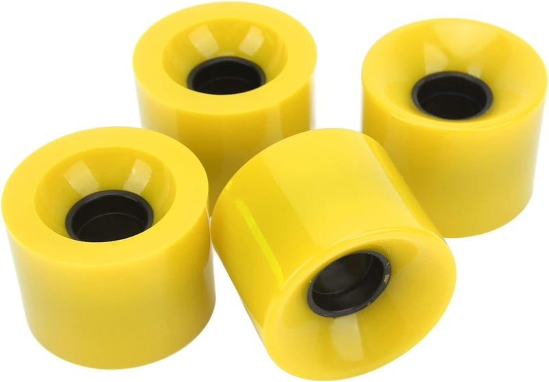 4Pcs Skateboard Wheels, Wheels with Standard Size for Banana Board, Small Fish Board, Wooden Fish, Strong Compatibility, High Strength, Good Grip, L 4Pcs Skateboard, - Image 4