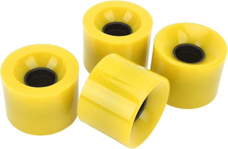 4Pcs Skateboard Wheels, Wheels with Standard Size for Banana Board, Small Fish Board, Wooden Fish, Strong Compatibility, High Strength, Good Grip, L 4Pcs Skateboard, - Image 1