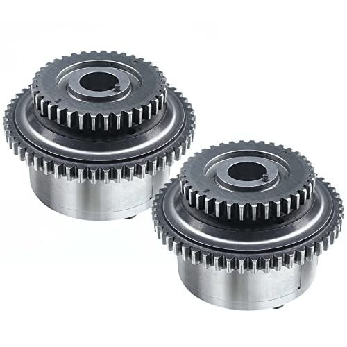 A-Premium Intake Variable Valve Timing Sprocket Cam Phaser Compatible with Nissan Frontier 2005-2019, NV3500 2012-2019, Pathfinder 2005-2012, Xterra 2005-2015 V6 4.0L, 2-PC Set, Replace# 130258J100 - Image 1