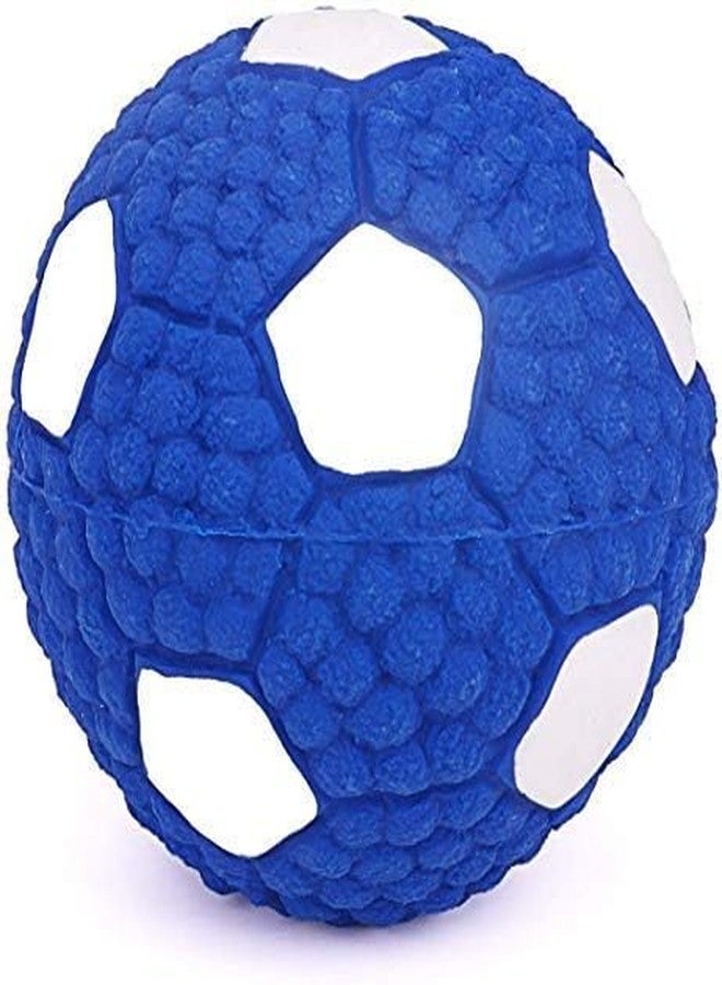 BohoBark Latex Squeaky Ball Chew for Pet Dog (Pack of Blue, Size Large) - Image 1