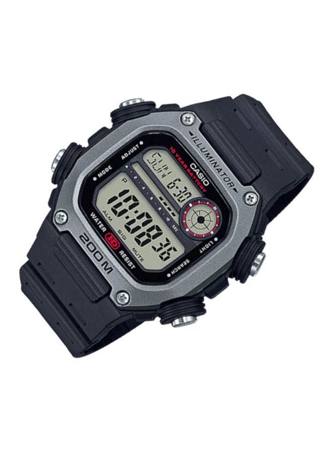 CASIO Men Youth Water Resistant Digital Watch DW-291H-1AV - 50 mm - Black - Image 3