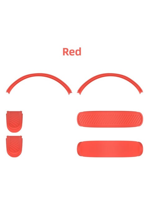 Suitable For Apple AirPods Max Wireless Bluetooth Headset Beam Silicone Protective Cover Dustproof Protective Net-Color:T1 Red-Applicable Model:For Apple AirPods Max