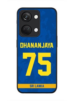 Cover for ONEPLUS NORD 3 5G / OnePlus Ace 2V Case, Rugged Black Slim fit Protective Phone Cases - Player Name - Dhananjaya de Silva, Jersey Number- 75