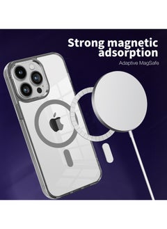 ICARLUS For Apple iPhone 15 Pro Max Case Compatible with MagSafe TPU+PC Anti-Scratch Cover - Gray  - Image 4