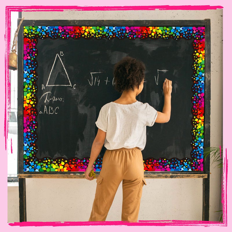 ERKE 60 Feet Bulletin Board Borders, Scalloped Confetti Rolled Border Trim Decorate Bulletin Boards, Walls, Desks, Windows, Doors for School, Classroom & Offices - Image 5