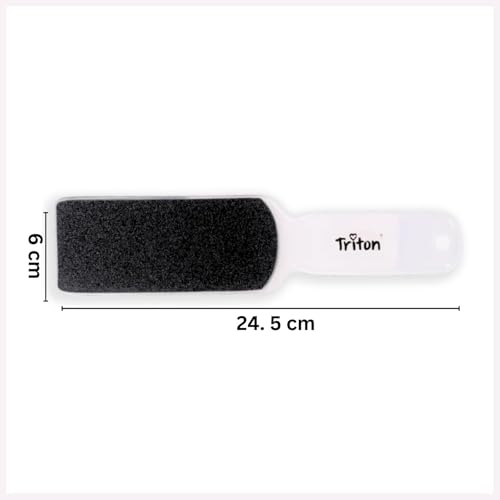 TRITON Professional Double Sided Emery Pads Foot Scrubber Scraper Rasp File Buffer Reduces Corns, Calluses, Rough, Hard, Dry, Cracked, Dead Skin_White - Image 5