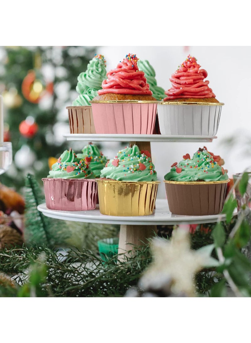 Bluejw 150-Piece Cake Baking Paper Cup Set Capped Rolled Edge Cake Cup And Muffin Cup - Image 4