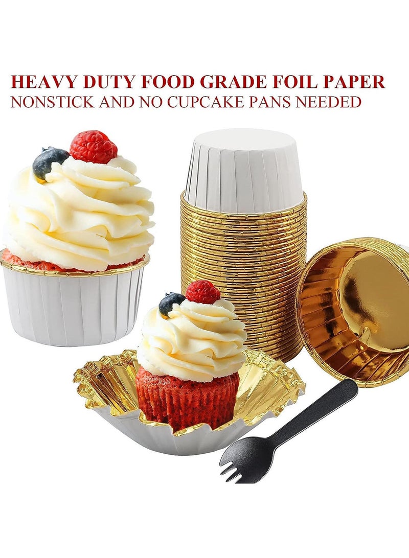 Bluejw 150-Piece Cake Baking Paper Cup Set Capped Rolled Edge Cake Cup And Muffin Cup - Image 2