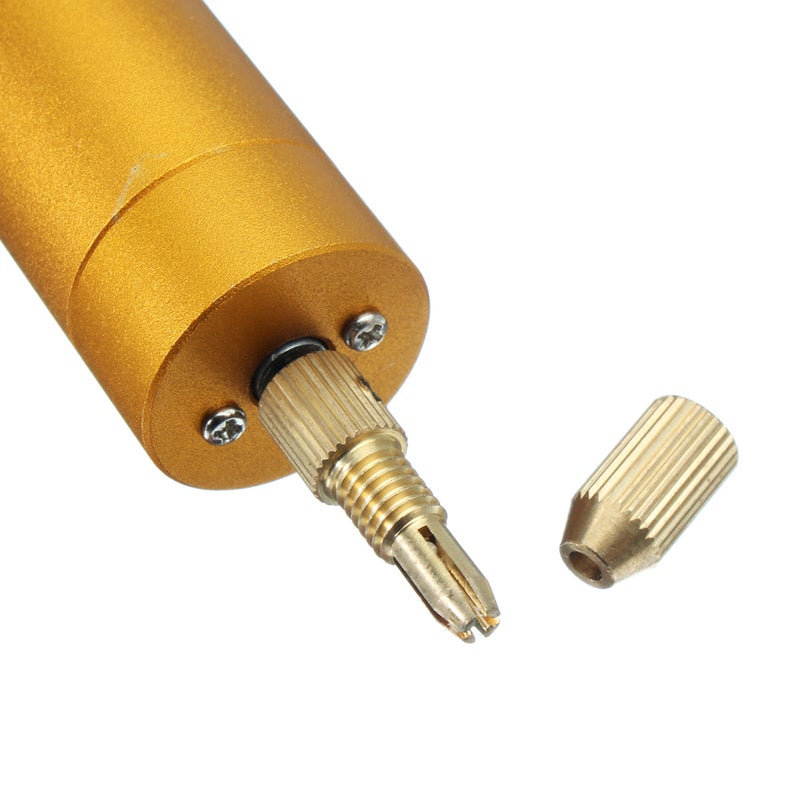 5V DC Mini Aluminum Electric Motor Hand Drill + 10Pcs Twist Bits DIY for Wood PCB - Image 5