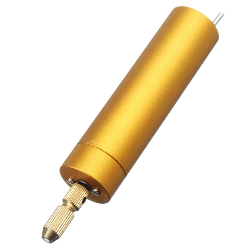 5V DC Mini Aluminum Electric Motor Hand Drill + 10Pcs Twist Bits DIY for Wood PCB - Image 2