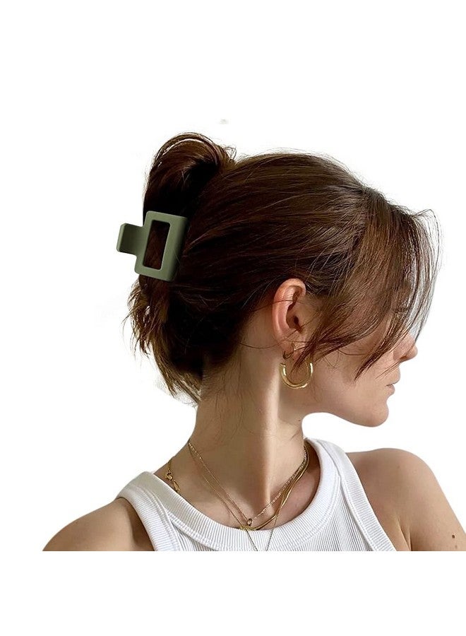 Bmobuo 4 PCS Matte Square Hair Claw Clips for Thick Hair - Cute Hair Clips for Women - Image 2