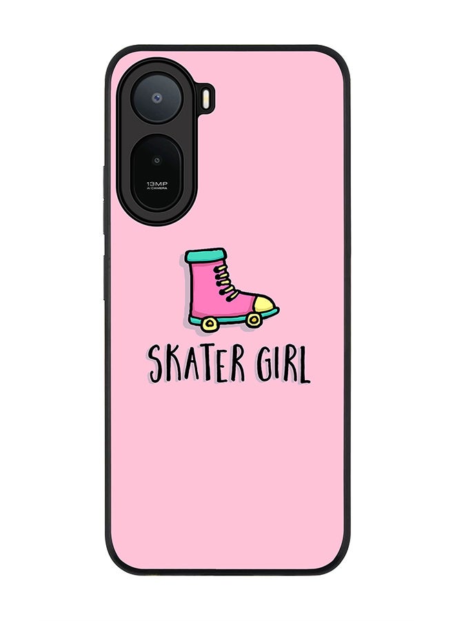Stylizedd Rugged Case for Xiaomi Redmi A7 Pro 4G / Poco C81 / Poco C81 Pro / Poco C85x 5G- Slim Fit Hybrid Rubber Cover Skater Girl