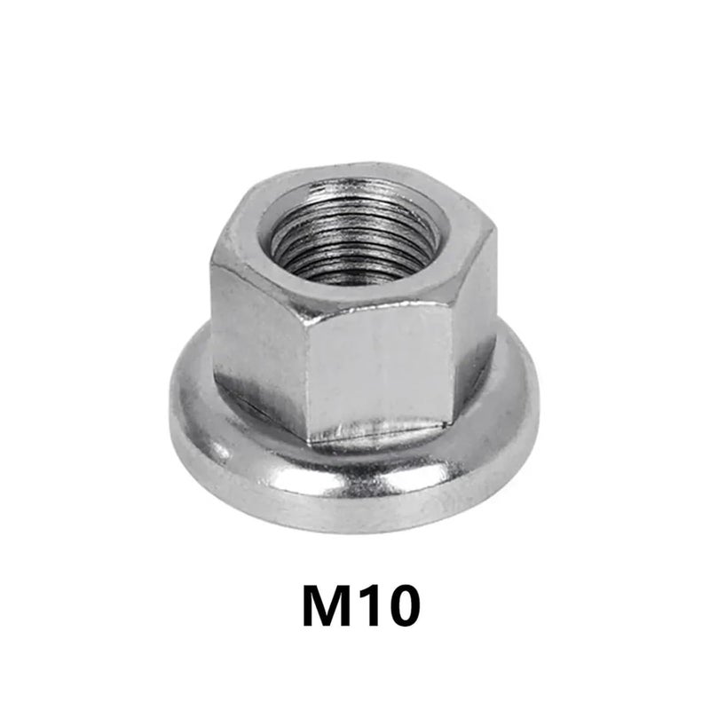 مسامير قاعدة العجلات (Lug Nuts)، 30 قطعة، من الفولاذ المقاوم للصدأ، لعجلات الدراجات والسيكلات، بأحجام M9/M10، مزودة بنمط مانع للانزلاق (M10) - Image 2