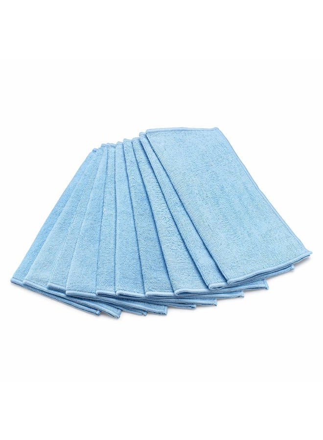 Zflow Ventures Microfiber Dish Cleaning Cloth in Blue - Dish Rags Kitchen Cleaning Cloths with Poly Scour Mesh Scrubbing Side - 10 Pack 12"x12"… - Image 3