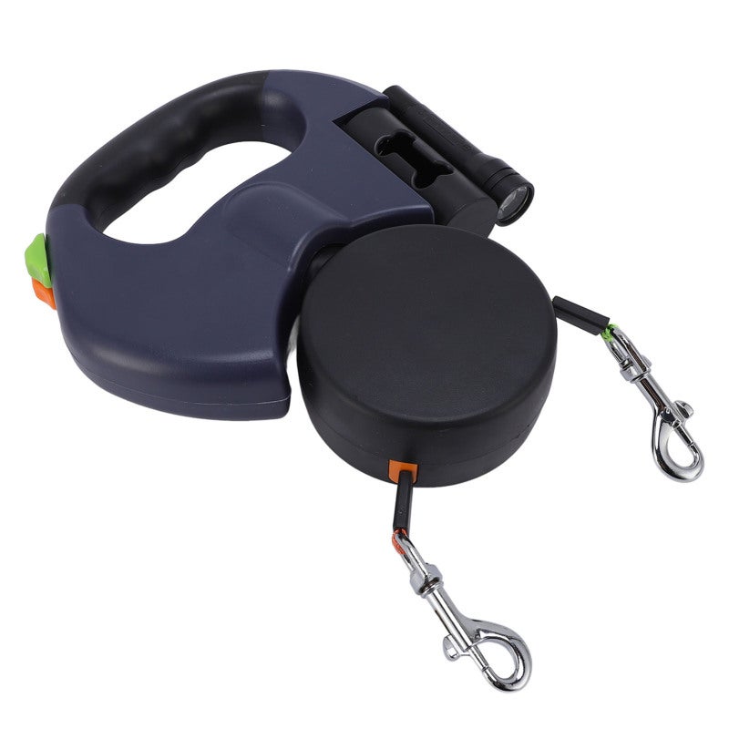 SJ Automatic Retractable Dog Leash Dual Handle With LED Light - High Strength Extendable Leash for Walking Small to Medium Dogs - Image 4