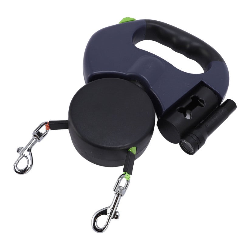 SJ Automatic Retractable Dog Leash Dual Handle With LED Light - High Strength Extendable Leash for Walking Small to Medium Dogs - Image 5