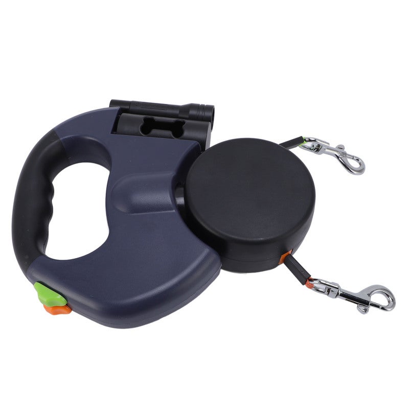 SJ Automatic Retractable Dog Leash Dual Handle With LED Light - High Strength Extendable Leash for Walking Small to Medium Dogs - Image 3