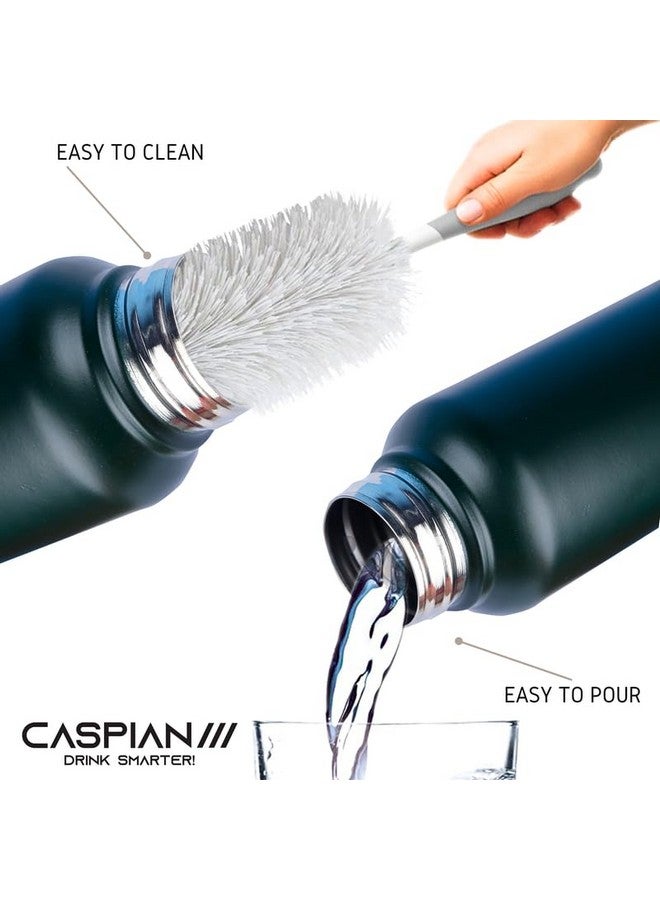 CASPIAN /// Hike Stainless Steel Sipper Water Bottle (Black, Blue, Green, 1 Litre, Set of 6)| Leak Proof Thunder for Fridge Home Office Travel School Kids Boys Girls Adults Sports Gym Yoga - Image 5