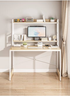 ADEBOLA Study Desk with Adjustable Bookshelf Home Office Workstation with Storage  - Image 5