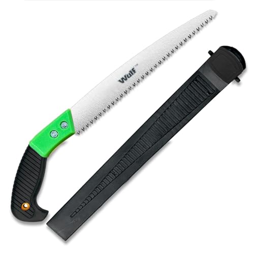 Wulf Tools 12-Inch Pruning Saw for Wood & Branch Cutting | High Carbon Steel Hand Saw for Gardening, Tree Trimming & Camping | Ergonomic Grip, Sharp Triple-Cut Blade | Lightweight Garden Tool - Image 1