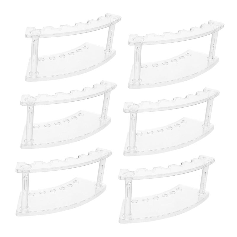 Clear Acrylic Pen Holder Rack Detachable Organizer with Sturdy Base for Office Home Use - Image 2