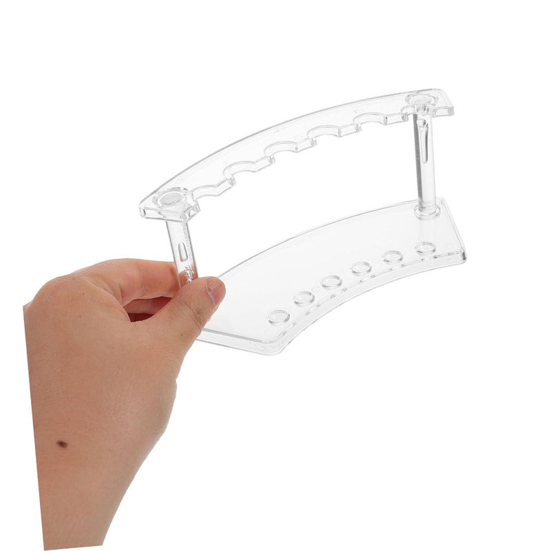 Clear Acrylic Pen Holder Rack Detachable Organizer with Sturdy Base for Office Home Use - Image 5