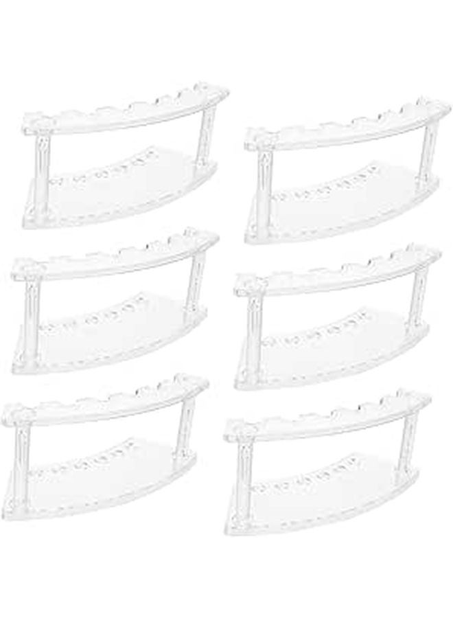 Clear Acrylic Pen Holder Rack Detachable Organizer with Sturdy Base for Office Home Use - Image 1