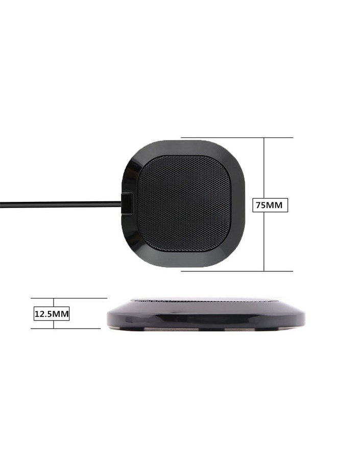 Generic - Desktop USB Computer Microphone 360° Omnidirectional Noise Reduction Mic Plug and Play Compatible with Windows/Mac for Video Conference Chatting Live Streaming Gaming Online Classes - Image 1