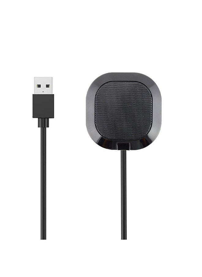 Generic - Desktop USB Computer Microphone 360° Omnidirectional Noise Reduction Mic Plug and Play Compatible with Windows/Mac for Video Conference Chatting Live Streaming Gaming Online Classes - Image 1