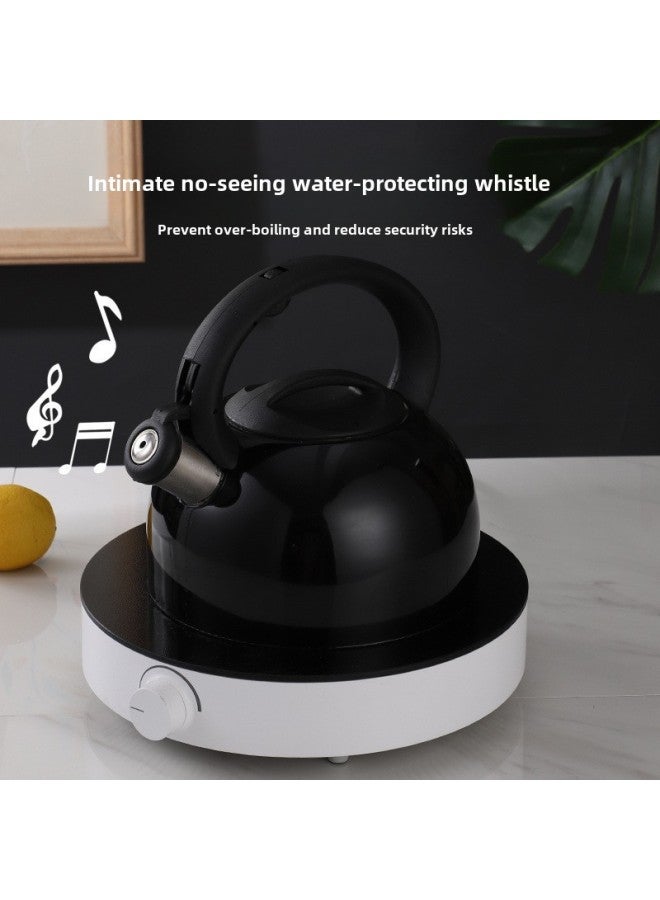 Wild Teapot Cap Explosion-proof Travel Household Stainless Steel Flat Bottom Sound Kettle Induction Cooker Gas Stove Free Shipping-Color:Thickened American Color 3 Liters-Capacity:Default  - Image 3