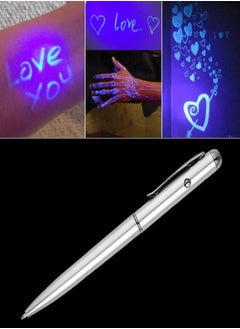 KASTWAVE Invisible Disappearing Ink Pen 10Pcs Magic Pen with Glow Light Silver Drawing Magic Stationery Writing Light Pen Ballpoint Pens Magic Secret Pen for Paintings Night Games Party Favors  - Image 5