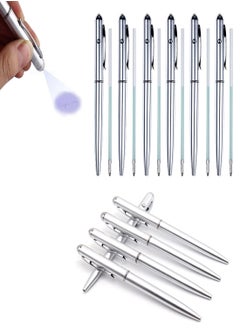KASTWAVE Invisible Disappearing Ink Pen 10Pcs Magic Pen with Glow Light Silver Drawing Magic Stationery Writing Light Pen Ballpoint Pens Magic Secret Pen for Paintings Night Games Party Favors  - Image 1