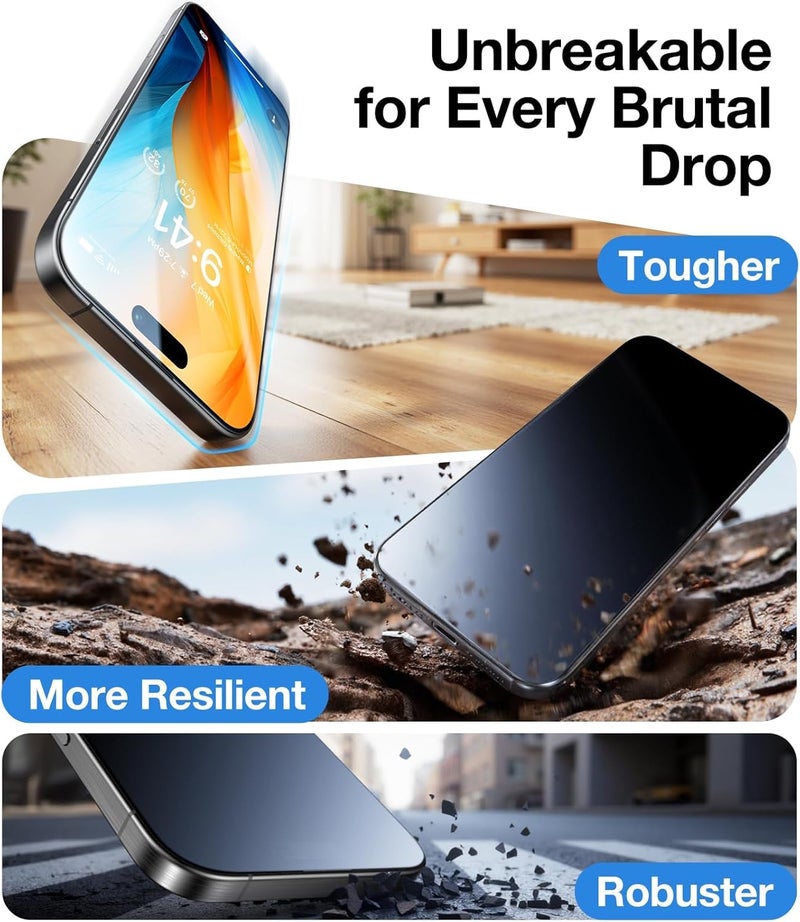 Mr Shield Mr.Shield Top-Notch HD+ Tempered Glass Screen Protector Guard Compatible for iPhone 16 Pro Max, 9H Hardness, Anti-Static, Case-Friendly, Easy Installation Kit – 1 Pack - Image 5