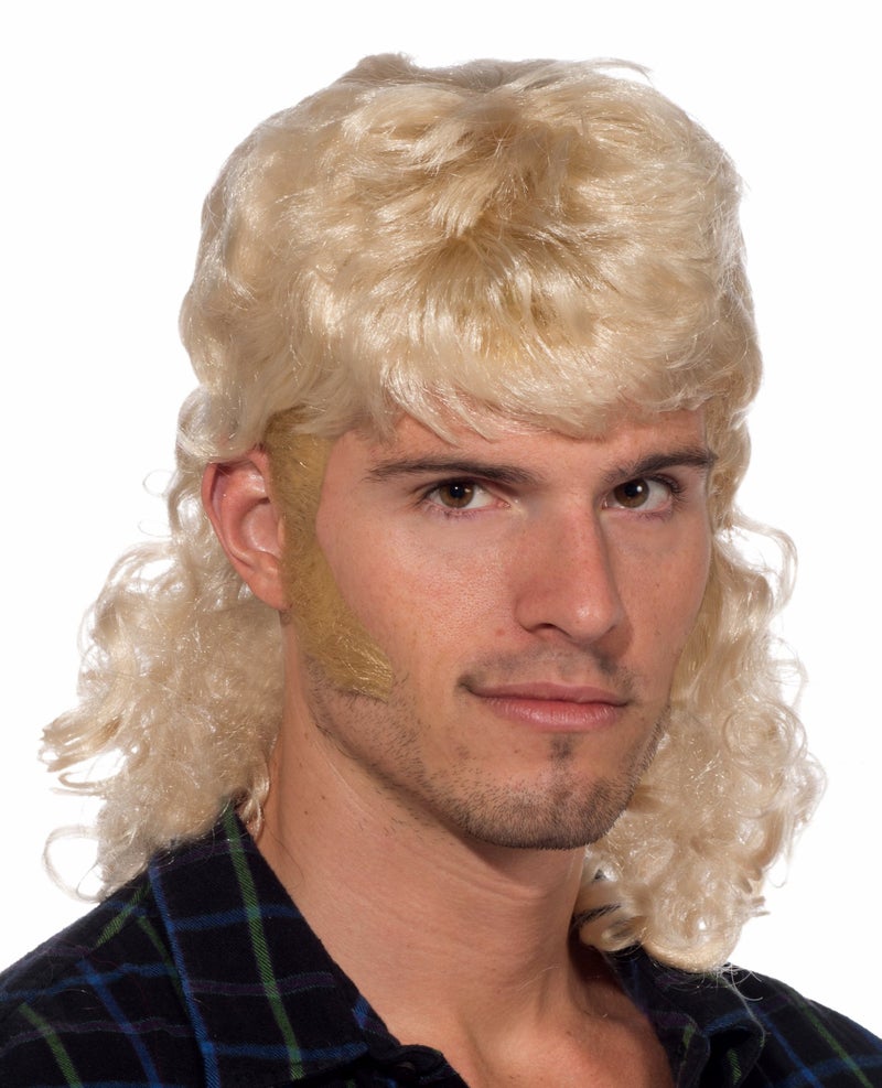 Rubies Mullet Blonde Wig for Adults, Men's No Size - Image 4